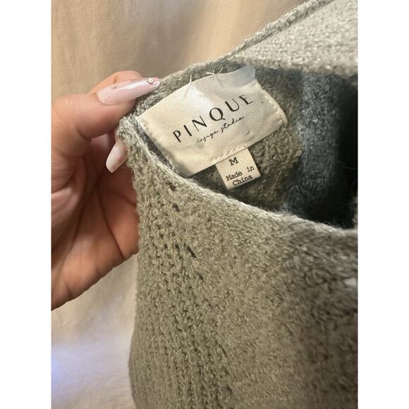 Pinque Soft Knit Crisscross Back Mint Green Sweater – Size M - Picture 6 of 6